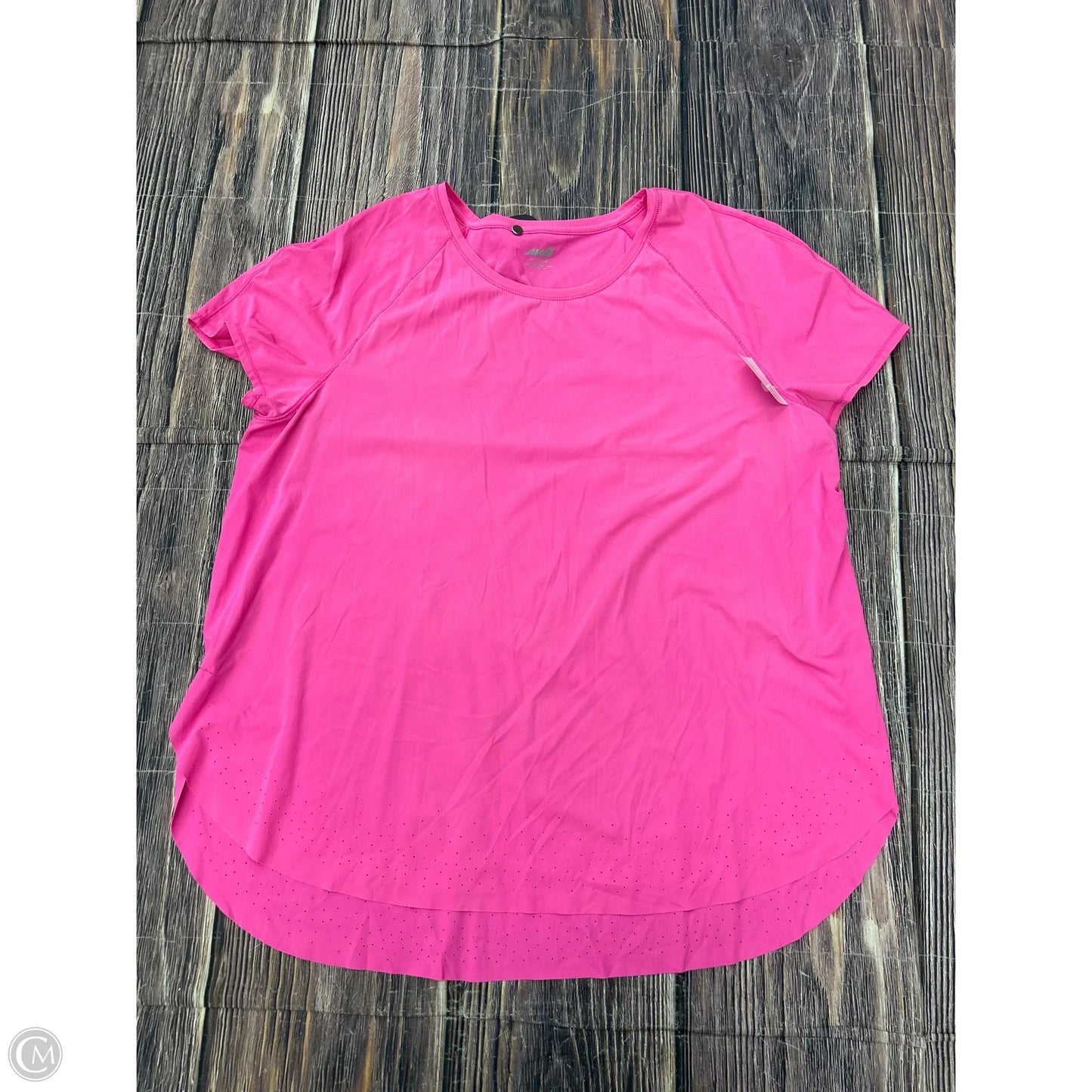 Athletic Top Short Sleeve By Avia In Pink, Size: 2x