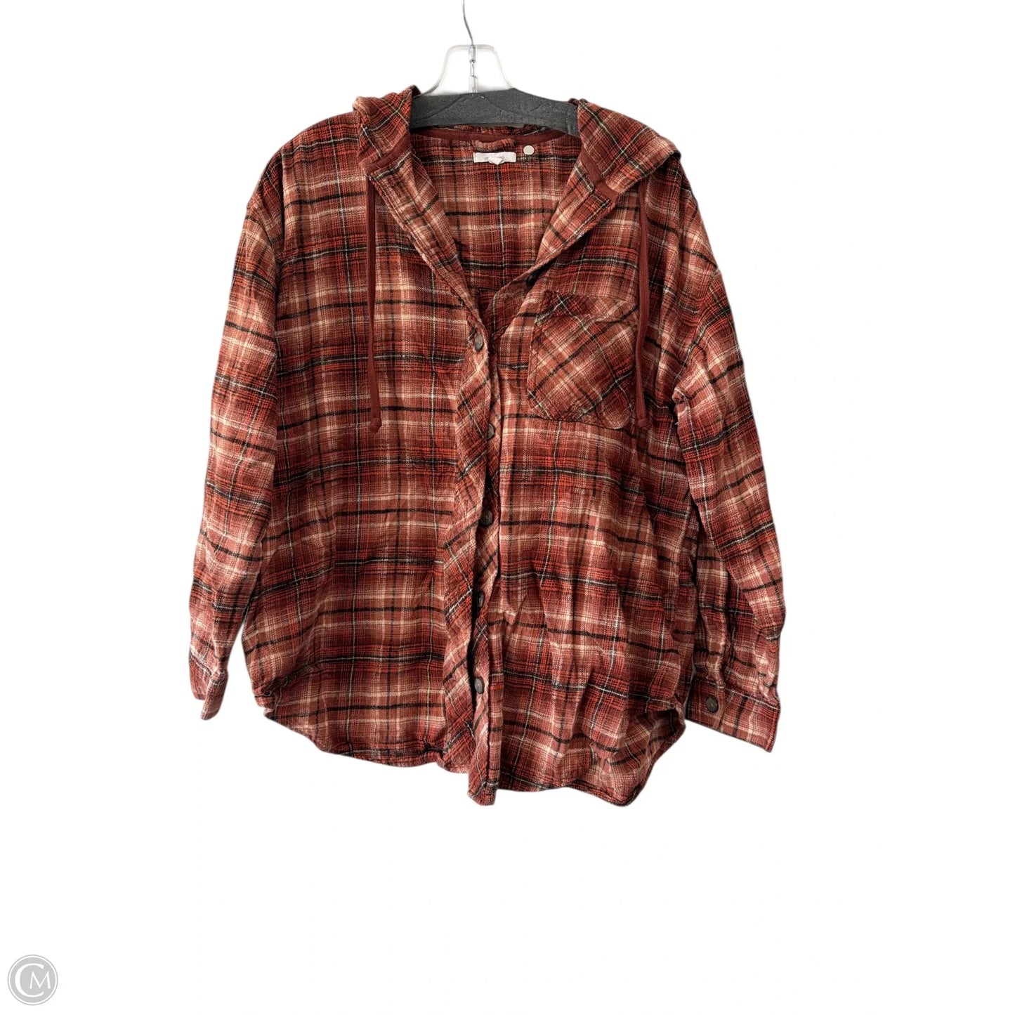 Top Long Sleeve By Maurices In Orange, Size: Xl