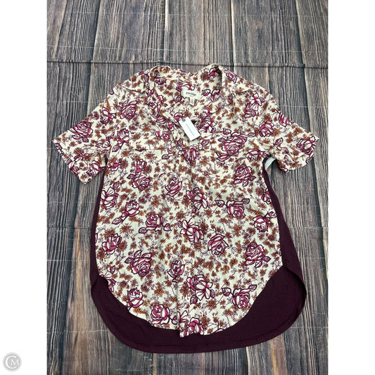 Top Short Sleeve By Porridge In Purple, Size: Xs