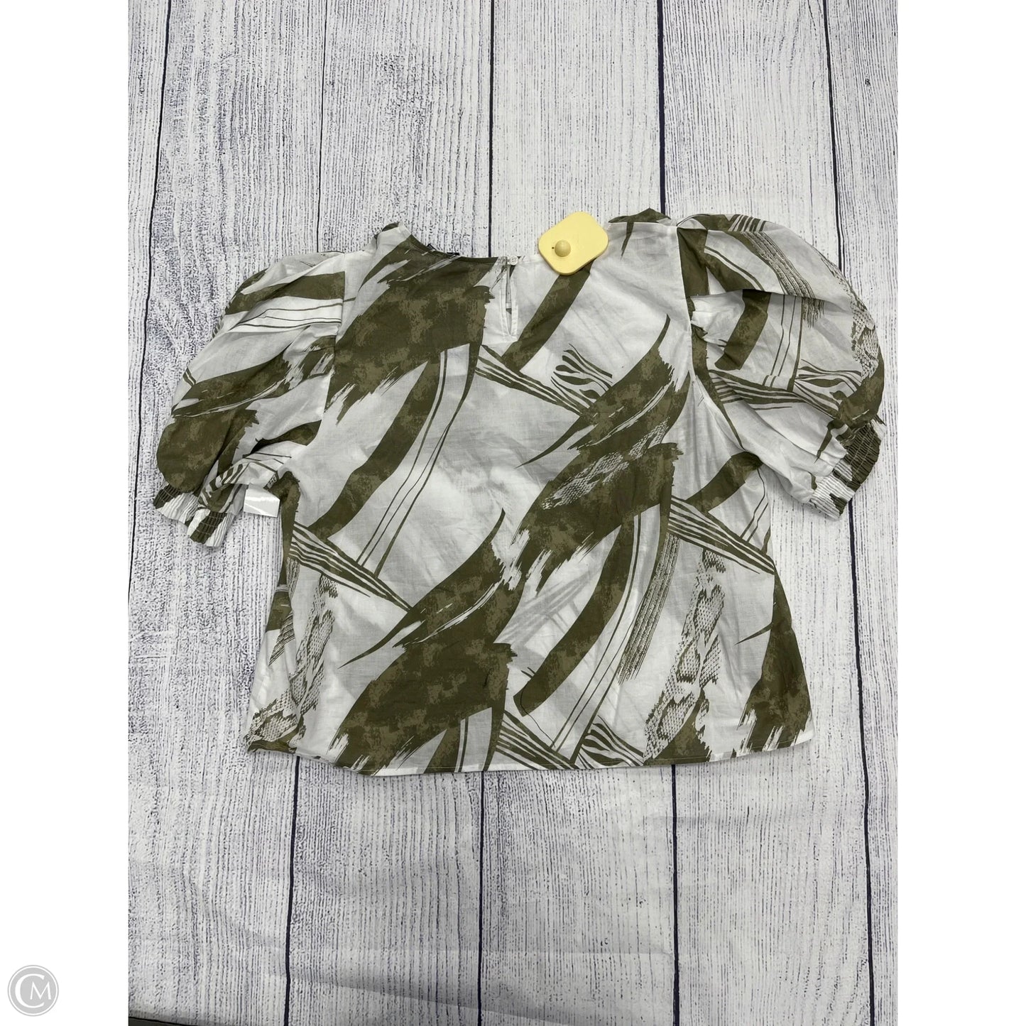 Top Short Sleeve By Dkny In Green, Size: Xl