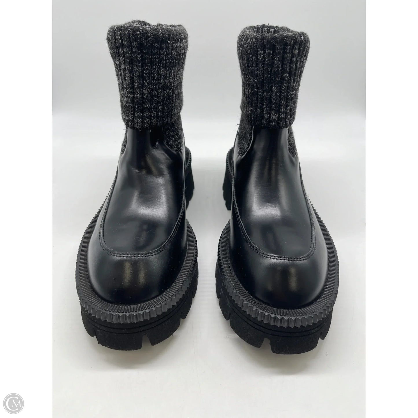 Boots Ankle Heels By Clothes Mentor In Black, Size: 9