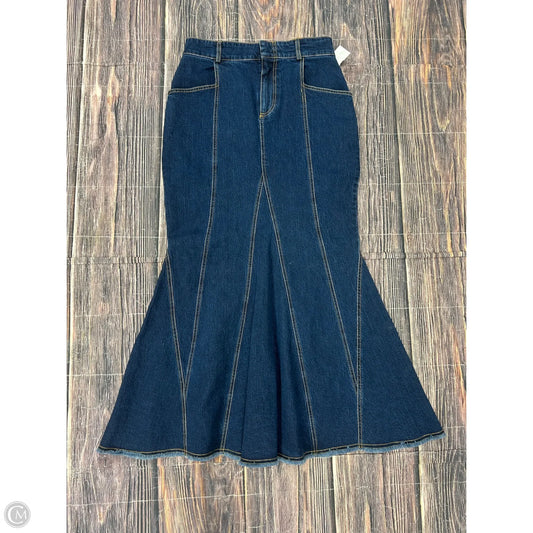 Skirt Maxi By Pilcro In Blue Denim, Size: 6