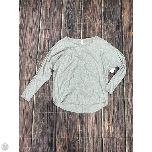 Athletic Top Long Sleeve Crewneck By Lululemon In Grey, Size: 10