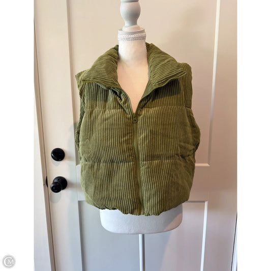 Vest Puffer & Quilted By Serra In Green, Size: L