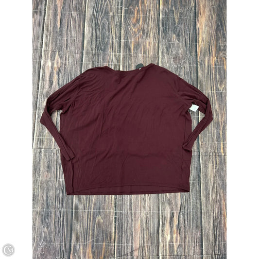 Athletic Top Long Sleeve Crewneck By Lululemon In Purple, Size: 10