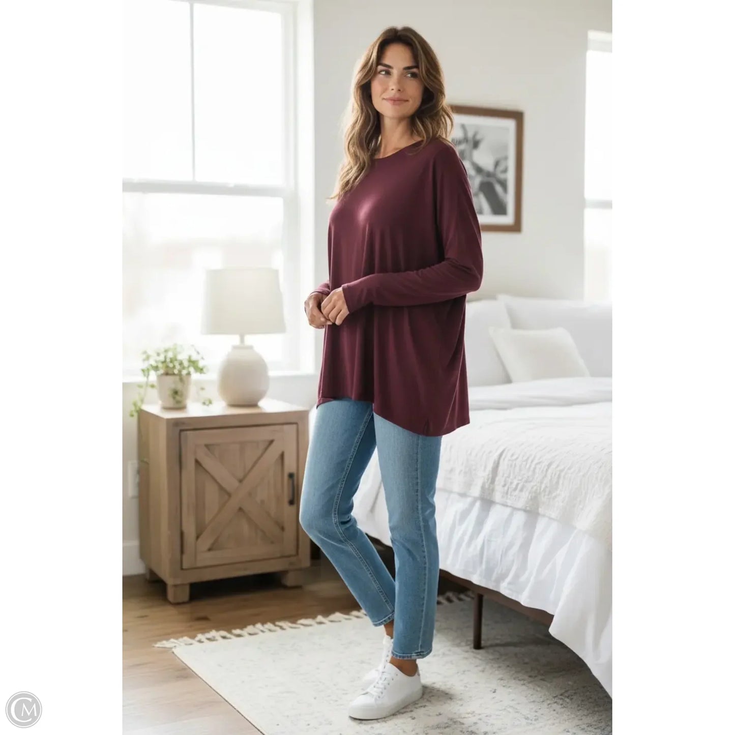 Athletic Top Long Sleeve Crewneck By Lululemon In Purple, Size: 10