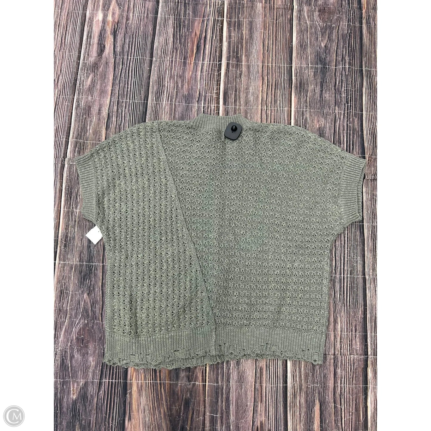 Sweater Short Sleeve By Bke In Green, Size: L