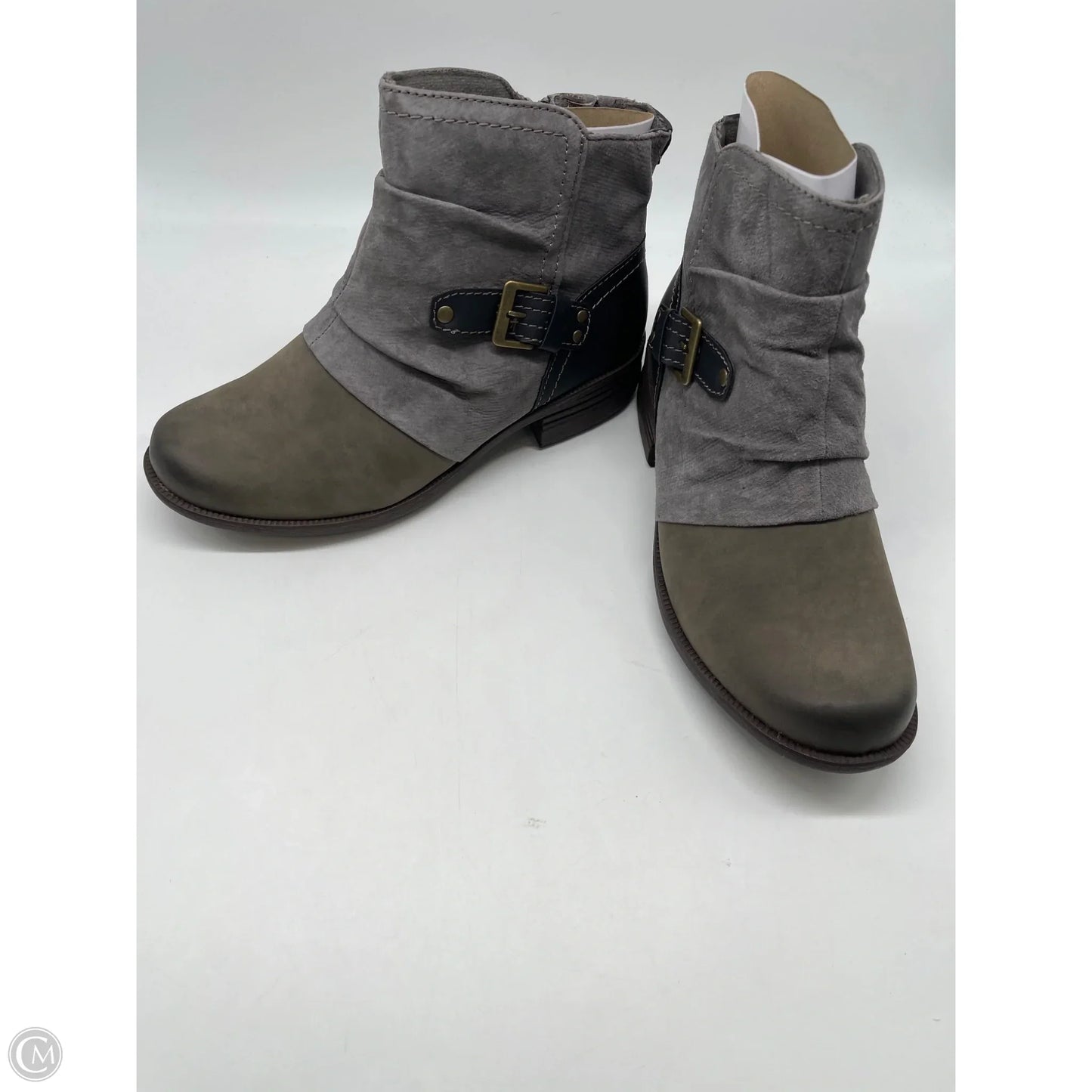 Boots Ankle Heels By Earth Origins In Grey, Size: 9