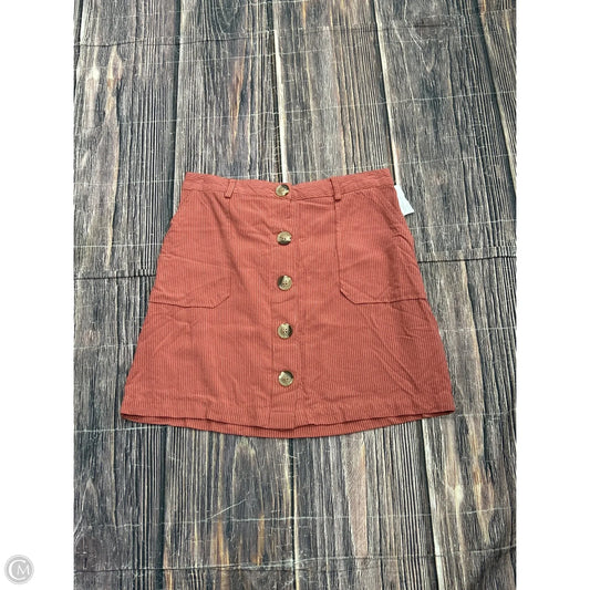 Skirt Mini & Short By E&m In Orange, Size: M