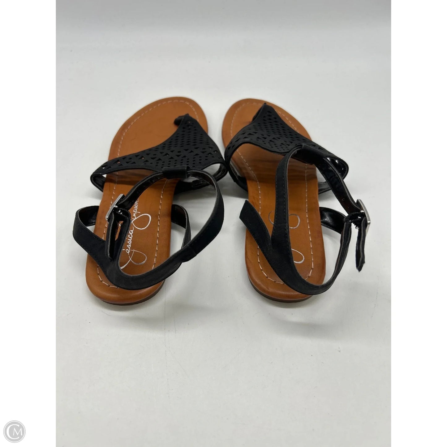 Sandals Flats By Jessica Simpson In Black, Size: 7