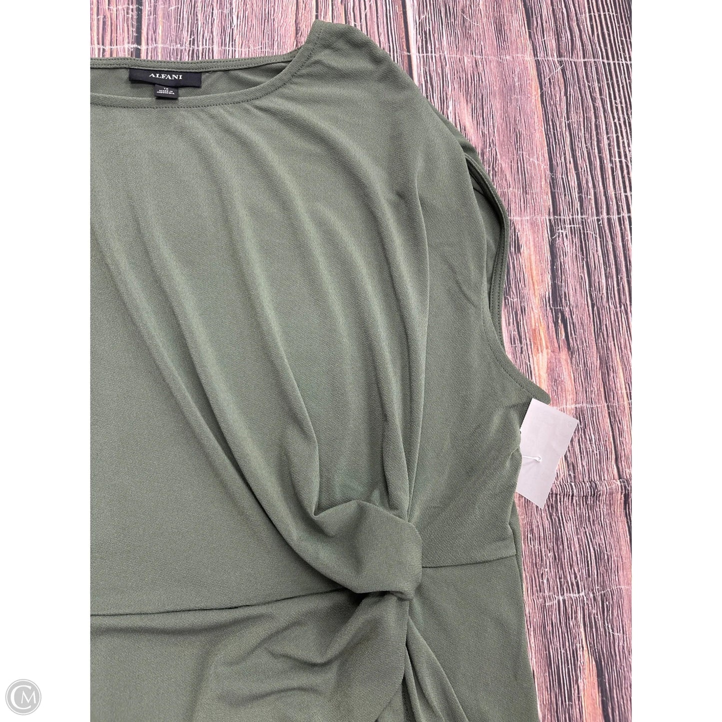 Top Short Sleeve By Alfani In Green, Size: 1x