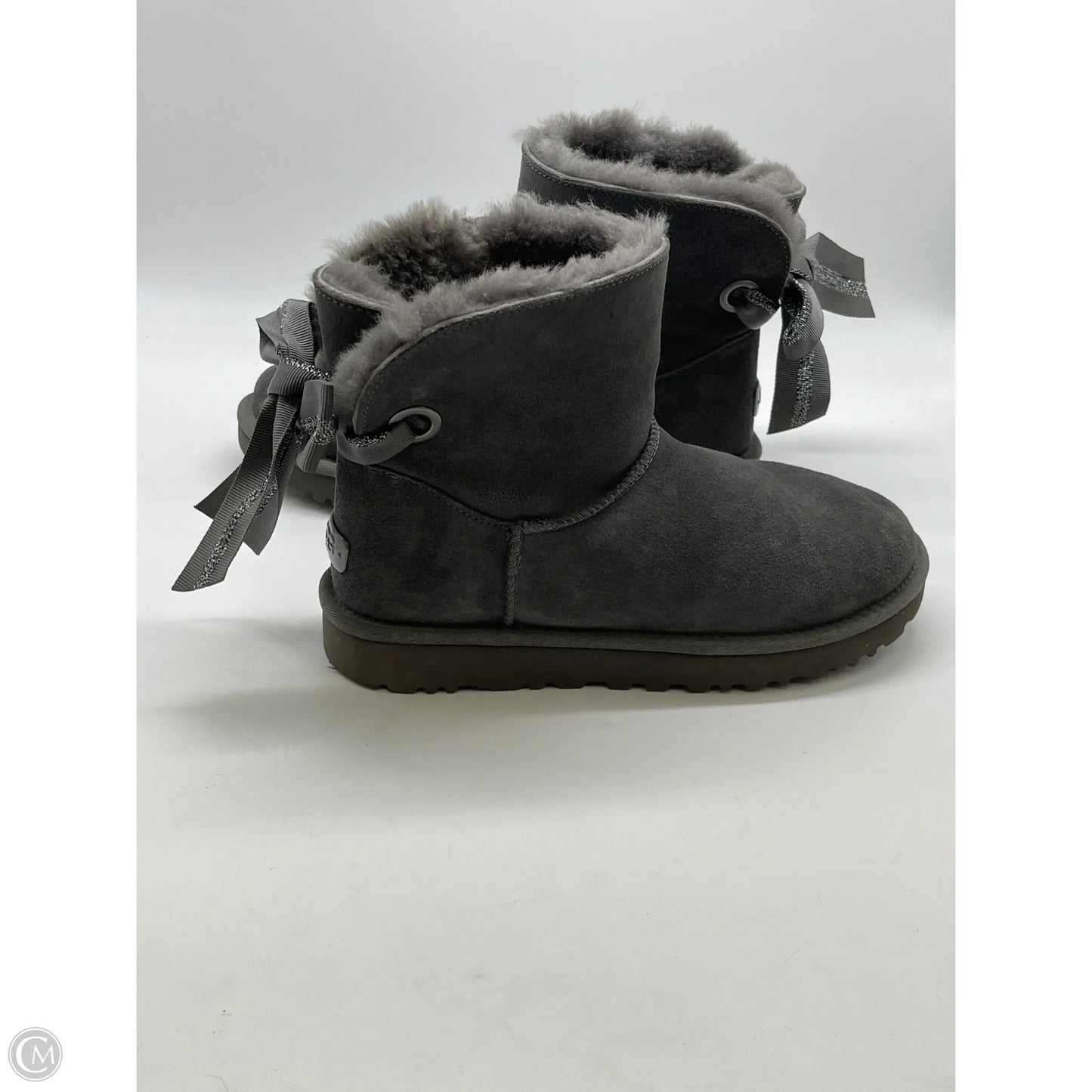 Boots Designer By Ugg In Grey, Size: 8