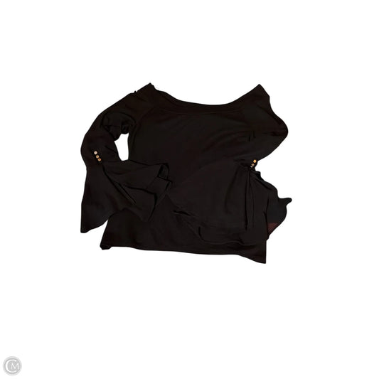 Top Long Sleeve By White House Black Market In Black, Size: M