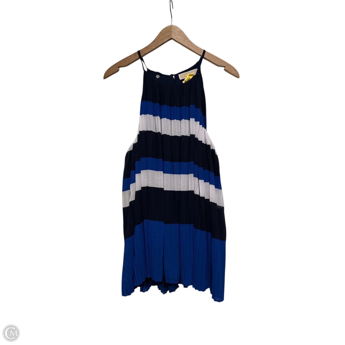 Tank Top Designer By Michael Kors In Blue, Size: L