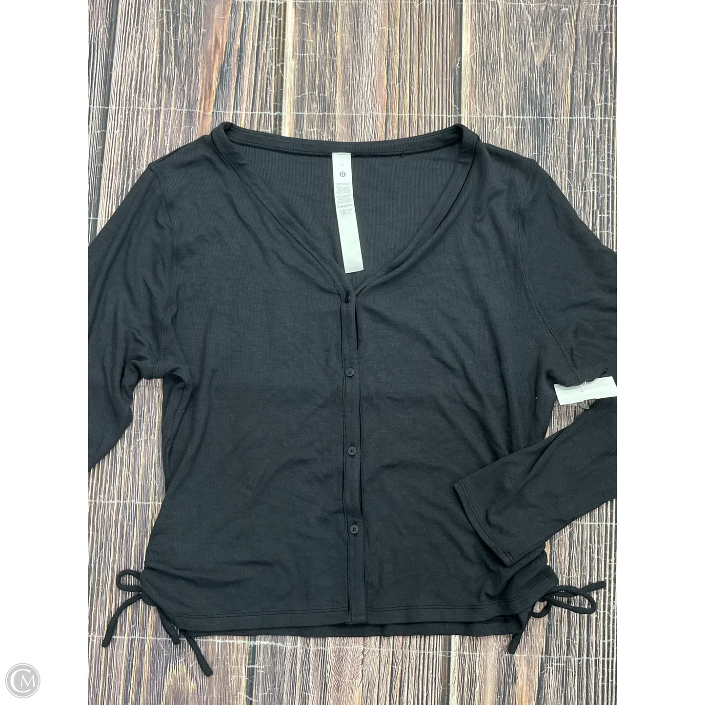 Top Long Sleeve By Lululemon In Black, Size: 14