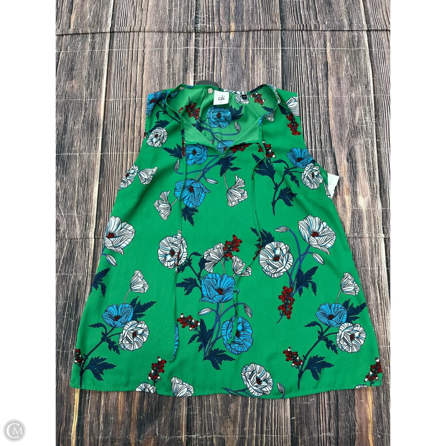 Tank Top By Cabi In Green, Size: M