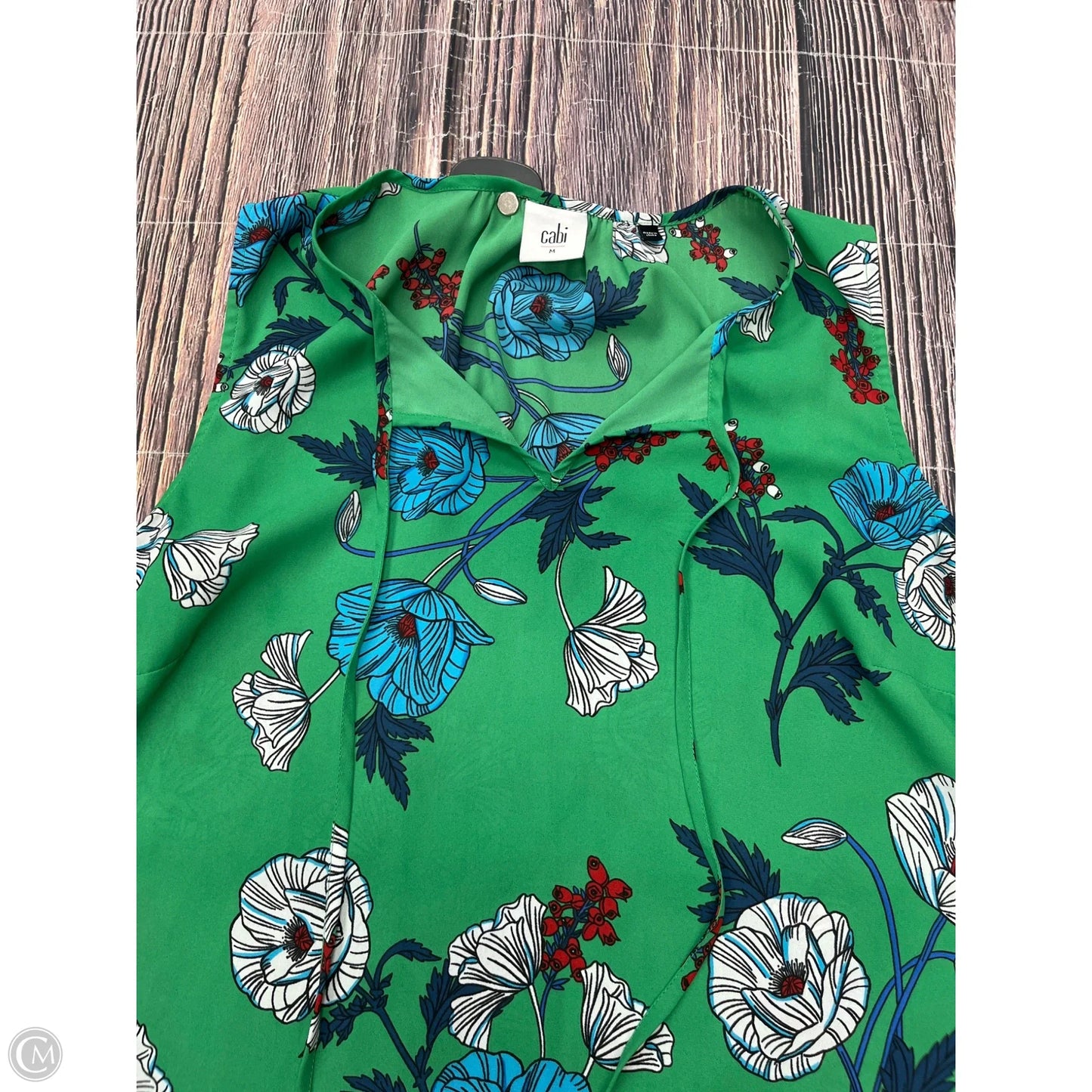 Tank Top By Cabi In Green, Size: M