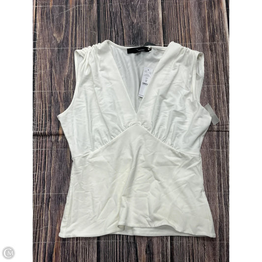 Top Sleeveless By White House Black Market In White, Size: M