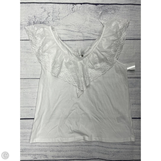 Tank Top By H&m In White, Size: M