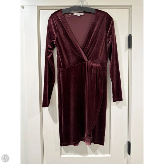 Dress Casual Short By Loft In Purple, Size: Xs