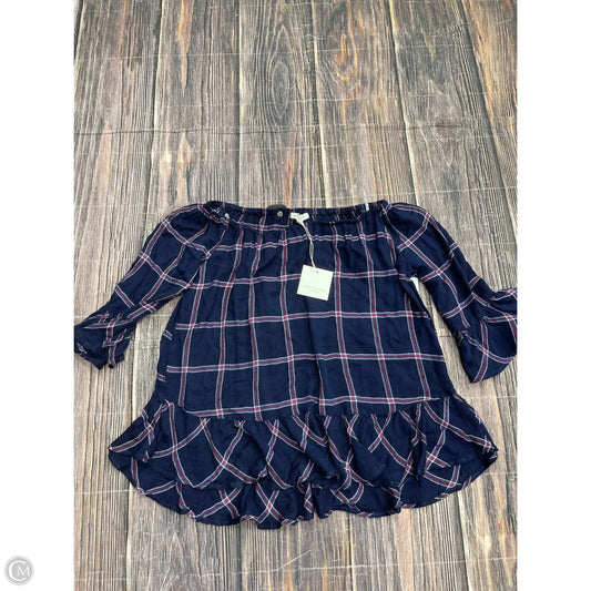 Top Long Sleeve By Beachlunchlounge In Navy, Size: L