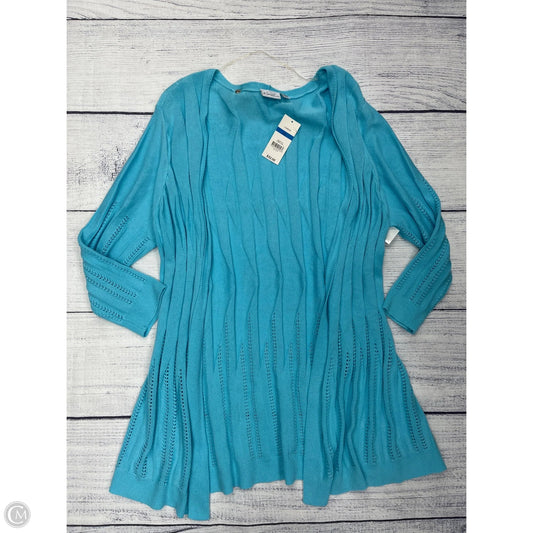 Cardigan By Kim Rogers In Blue, Size: Xl