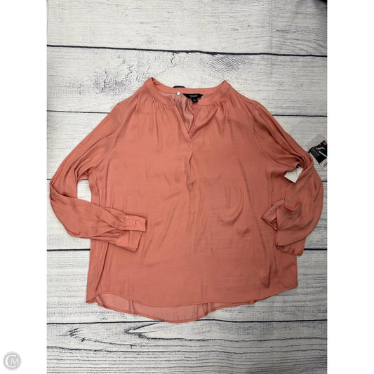 Top Long Sleeve By Simply Vera In Pink, Size: L