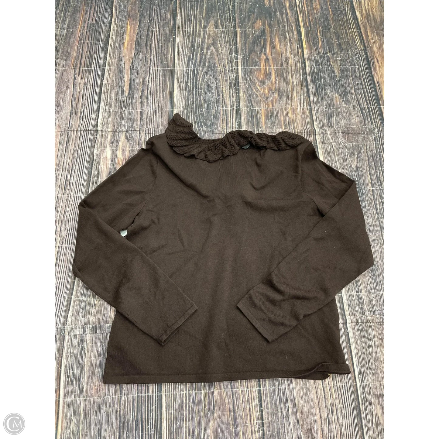 Top Long Sleeve By Chaps In Brown, Size: Xl