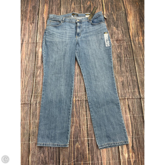 Jeans Straight By Lee In Blue Denim, Size: 18