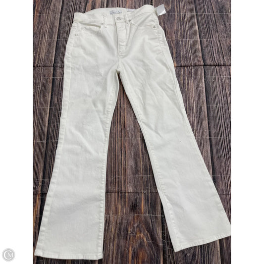 Jeans Straight By Loft In White, Size: 2