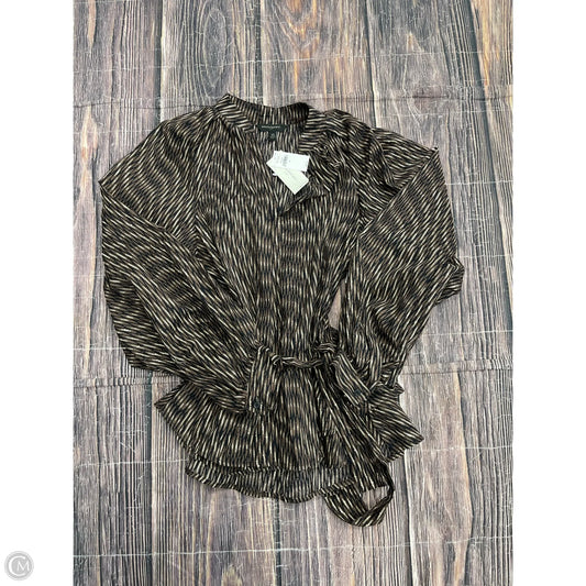 Top Long Sleeve By Banana Republic In Brown, Size: Xs