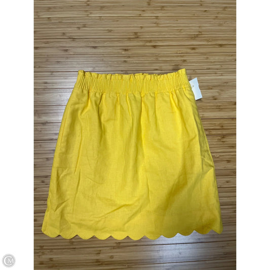 Skirt Mini & Short By J. Crew In Yellow, Size: 0