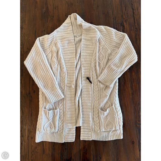 Sweater Cardigan By Derek Heart In Cream, Size: M