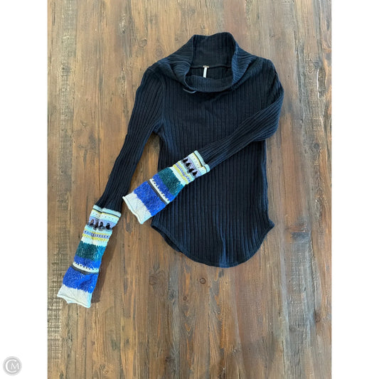 Top Long Sleeve By Free People In Black, Size: S