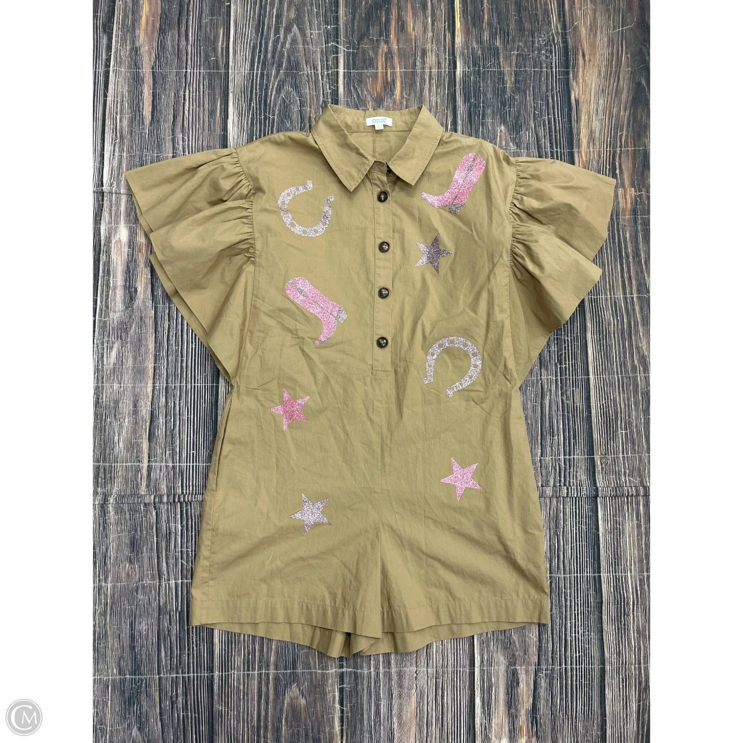 Romper By Oddi In Brown, Size: S