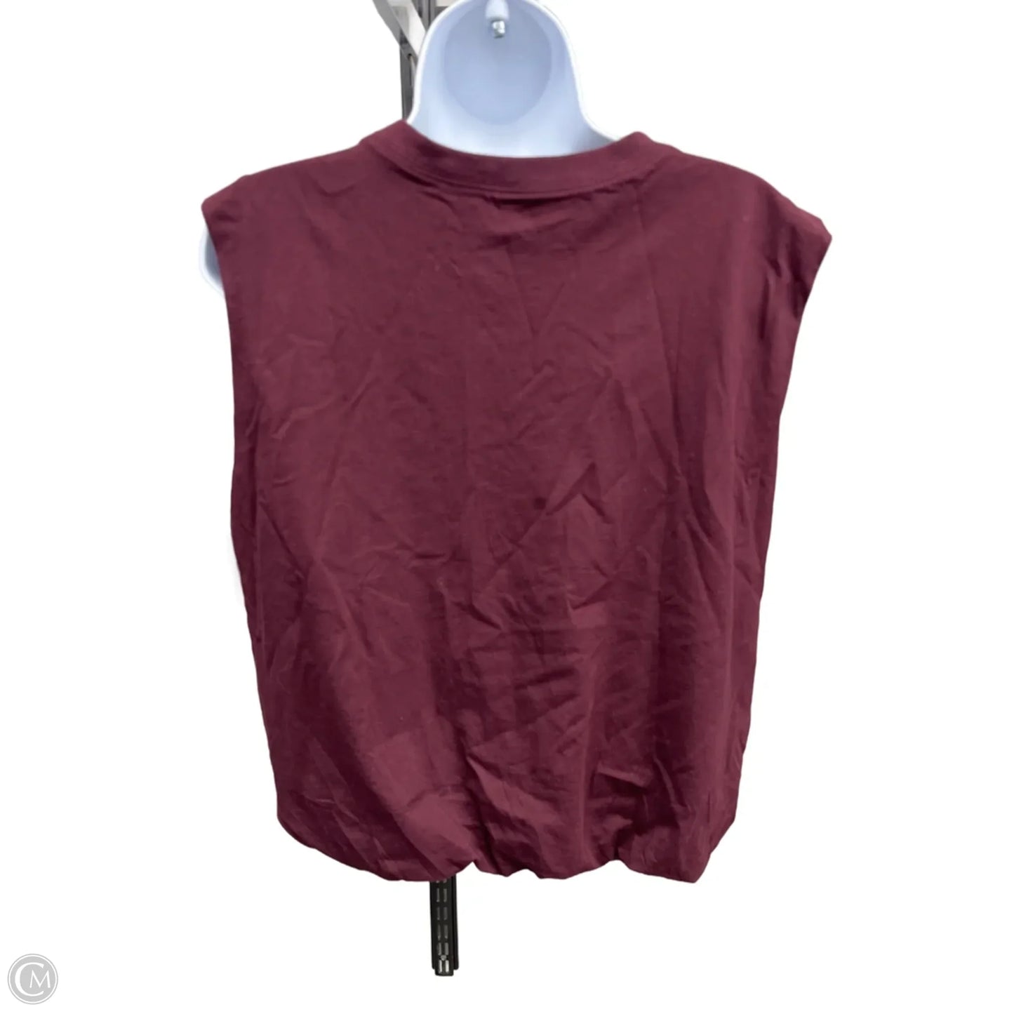 Top Sleeveless By Loft In Red, Size: L