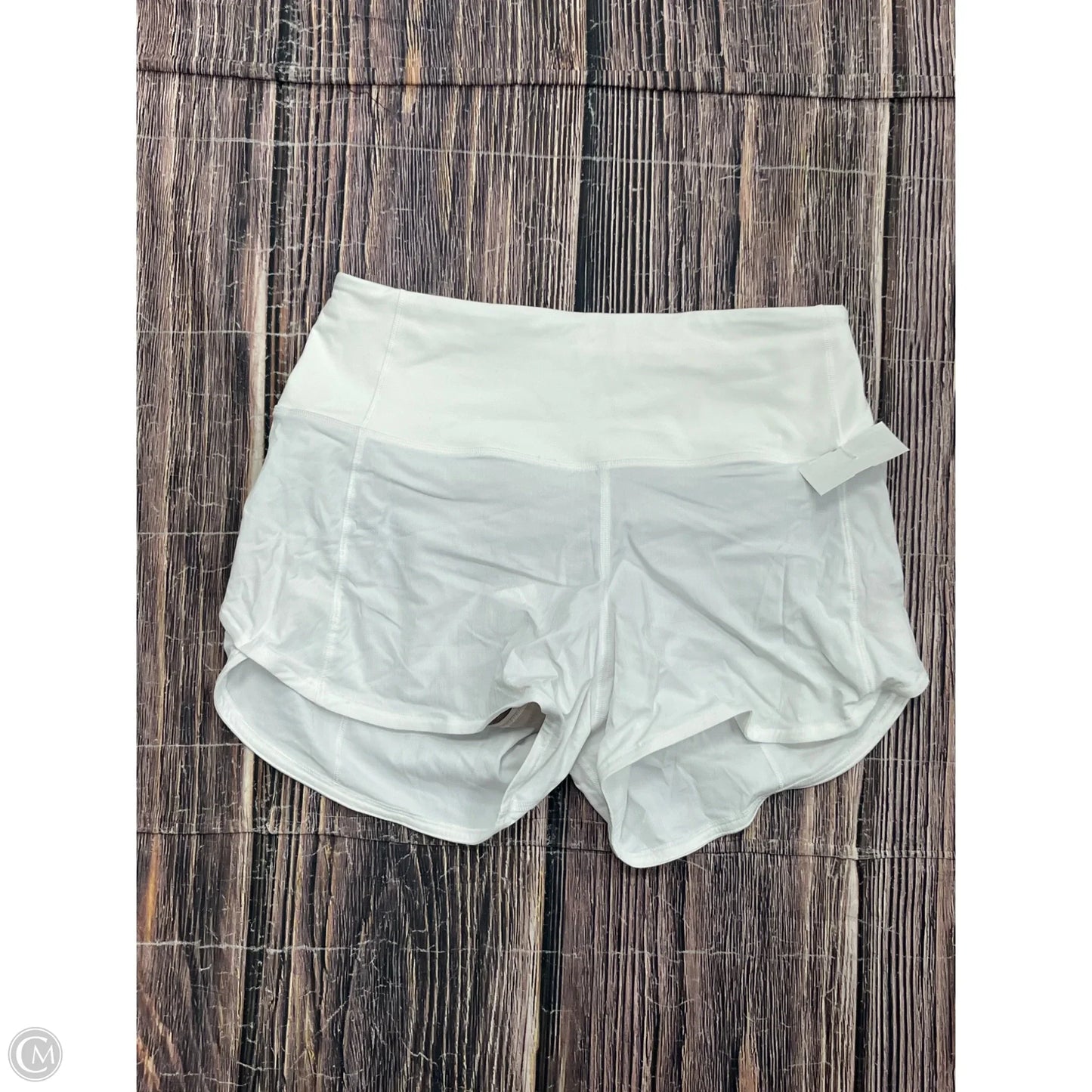 Athletic Shorts By Lululemon In White, Size: 4