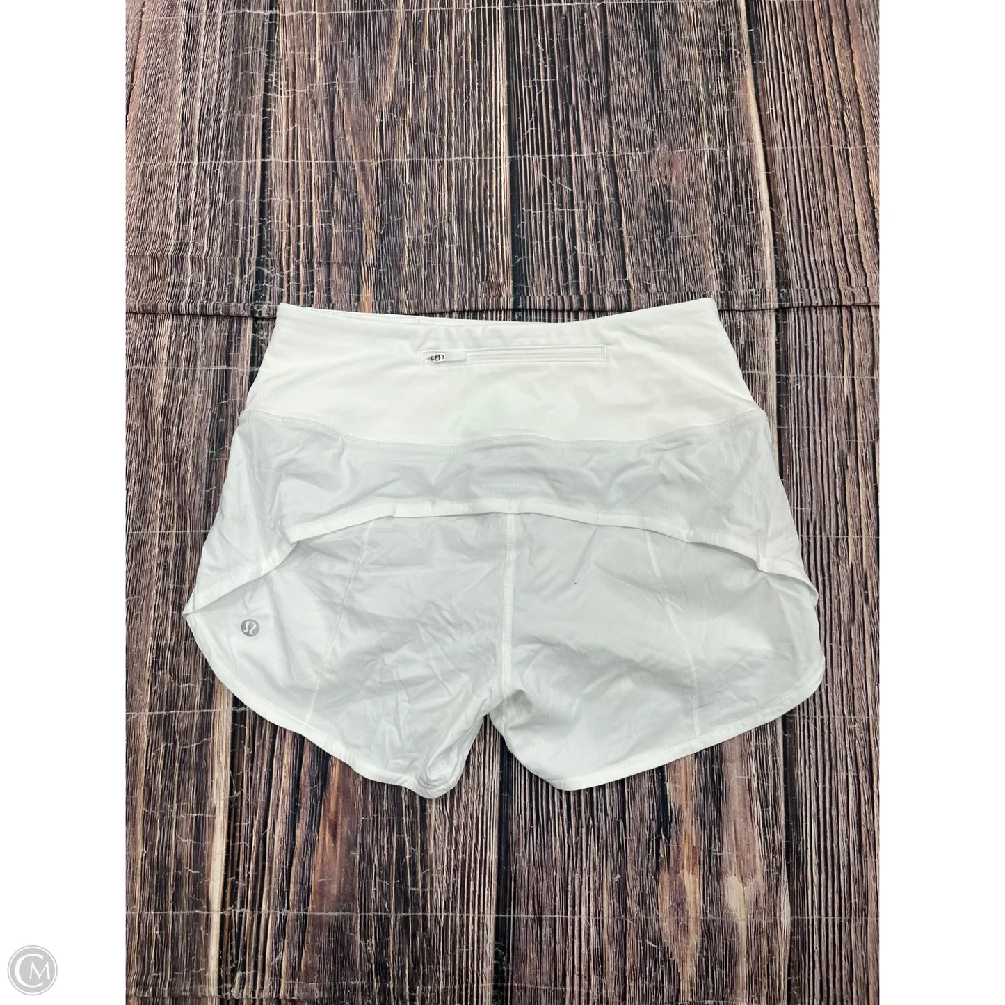Athletic Shorts By Lululemon In White, Size: 4
