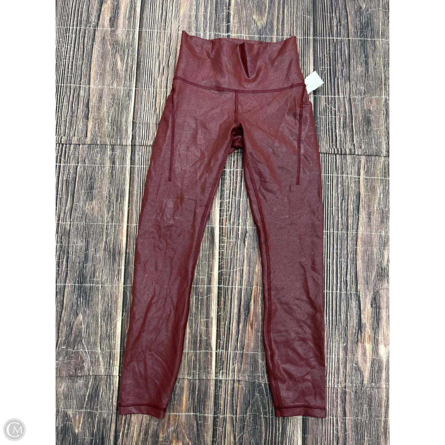 Athletic Leggings By Lululemon In Red, Size: 4