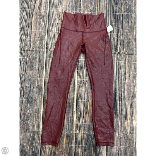 Athletic Leggings By Lululemon In Red, Size: 4