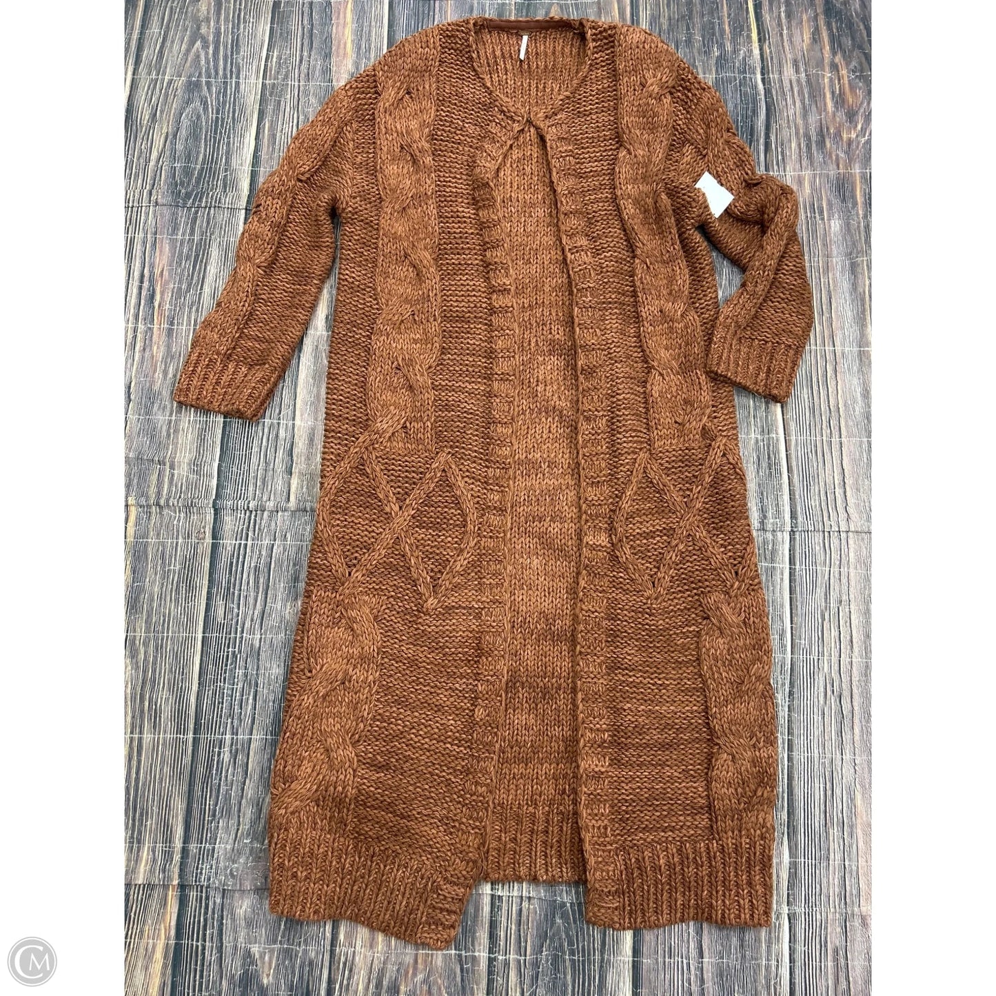 Sweater Cardigan By Free People In Orange, Size: S