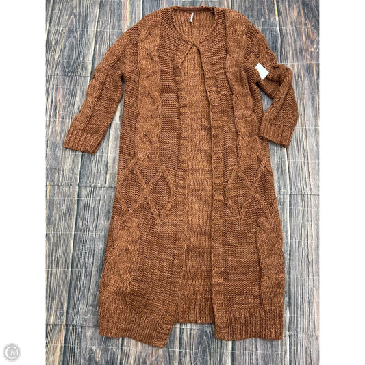 Sweater Cardigan By Free People In Orange, Size: S