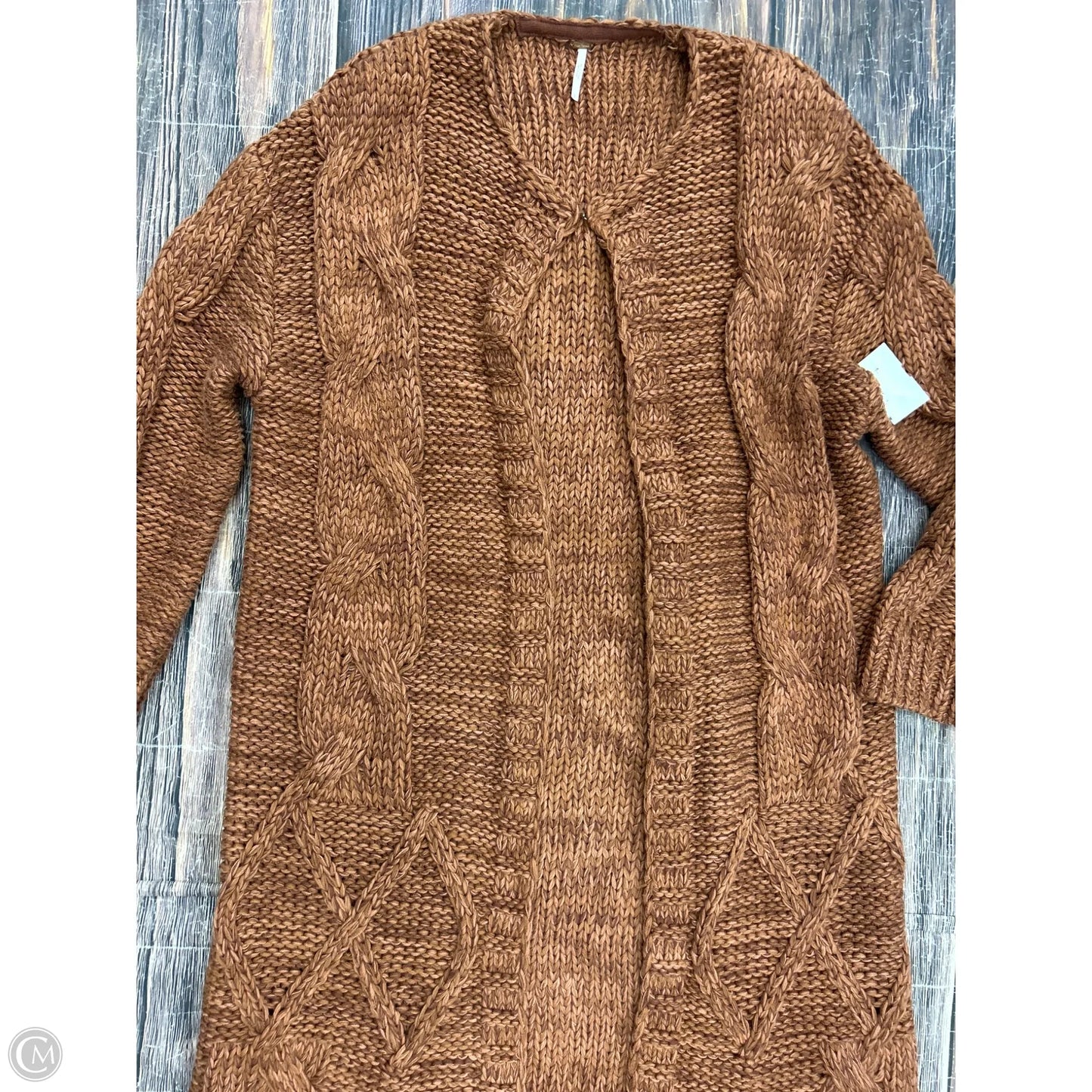 Sweater Cardigan By Free People In Orange, Size: S