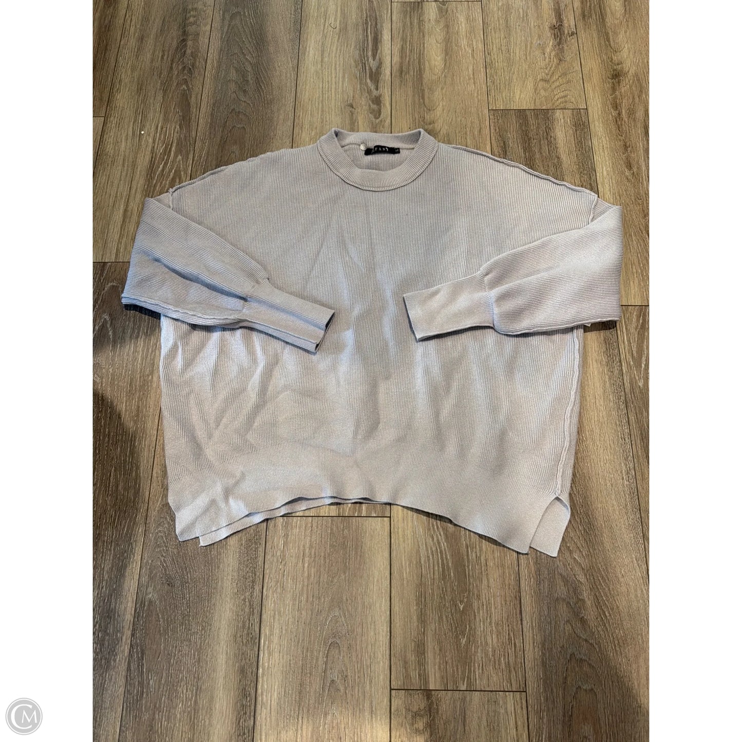Sweater By Clothes Mentor In Grey, Size: L