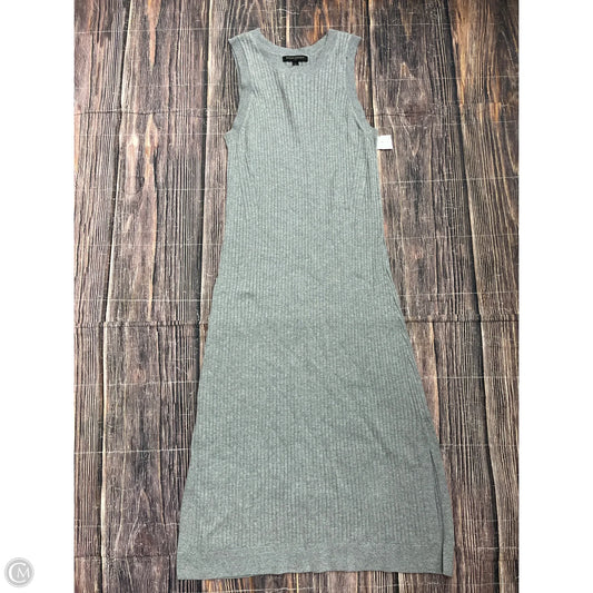 Dress Casual Maxi By Banana Republic In Grey, Size: L