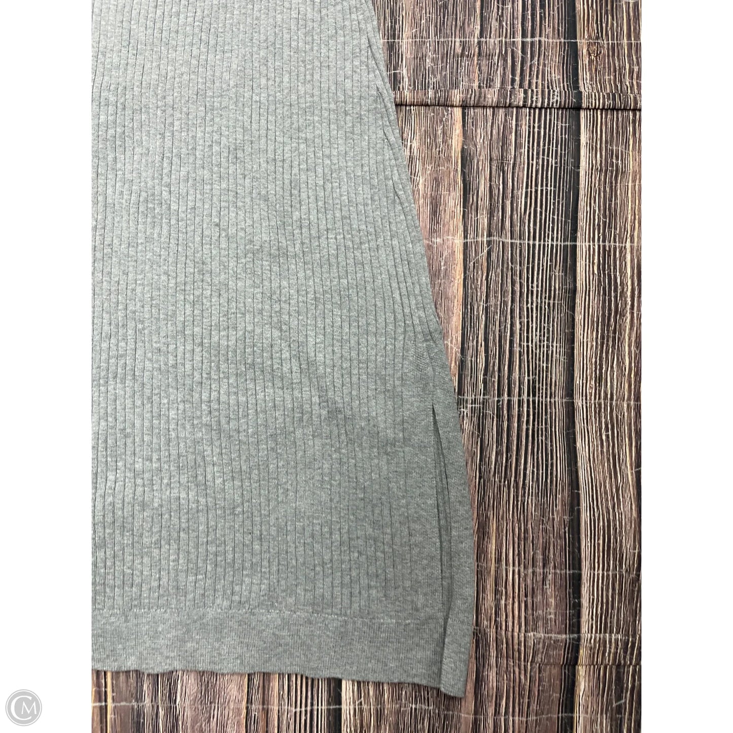 Dress Casual Maxi By Banana Republic In Grey, Size: L