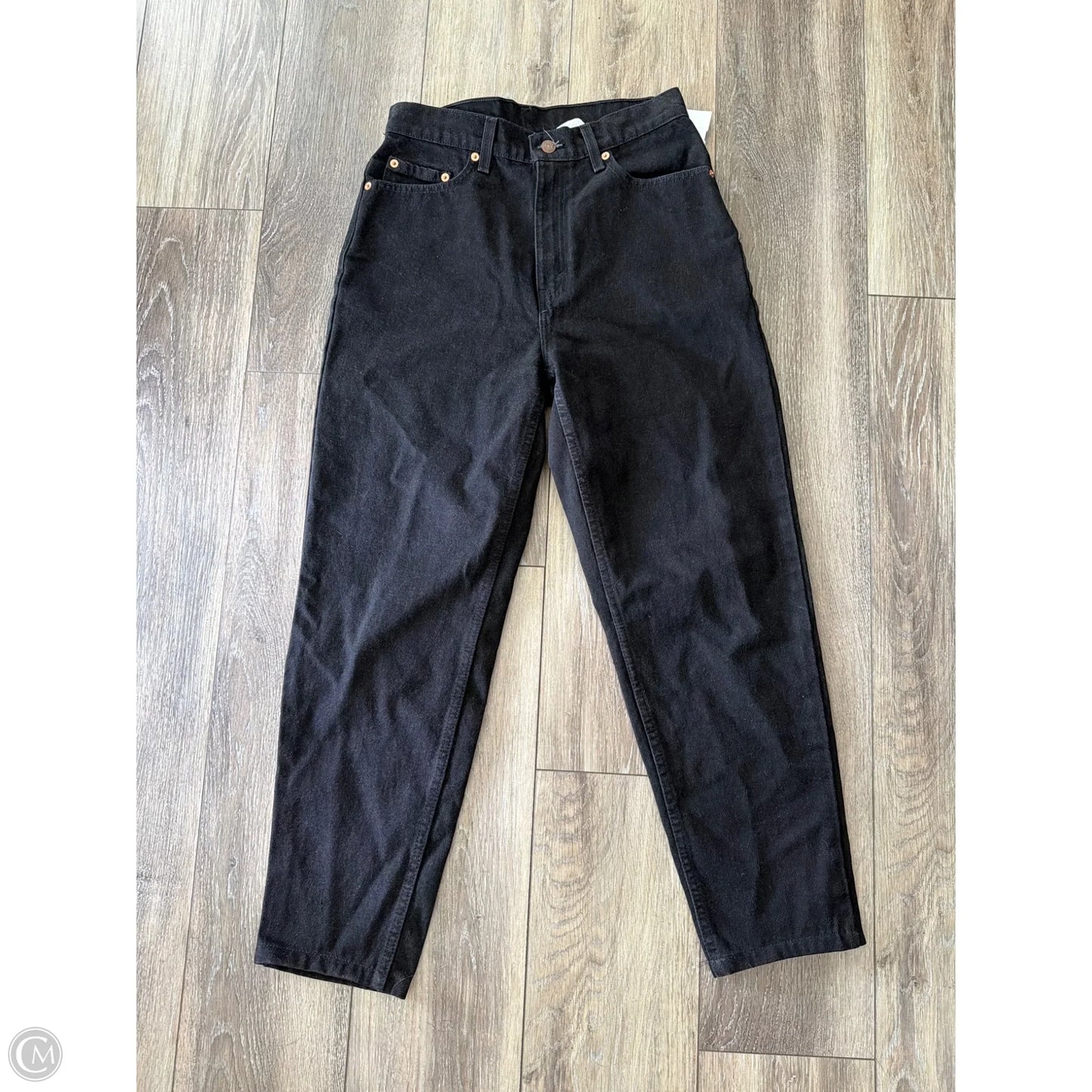 Jeans Straight By Levis In Black, Size: 10