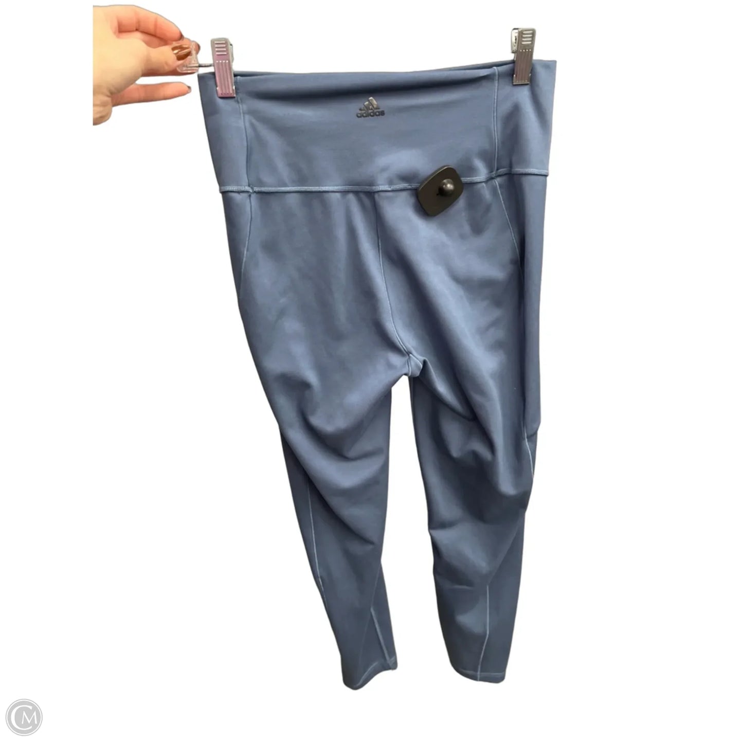 Athletic Leggings By Adidas In Blue, Size: L