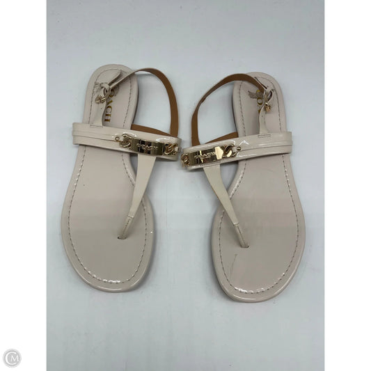 Shoes Designer By Coach In White, Size: 10