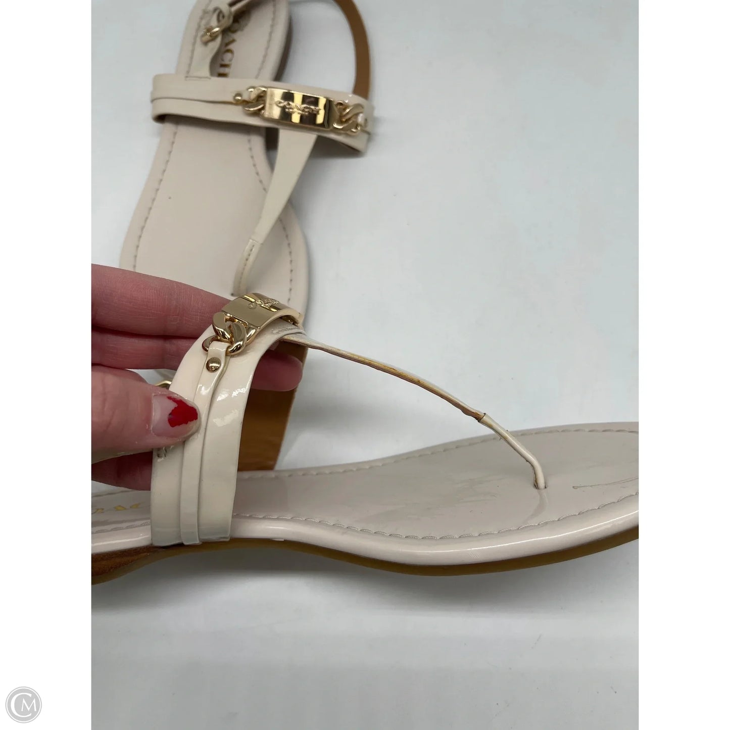 Shoes Designer By Coach In White, Size: 10